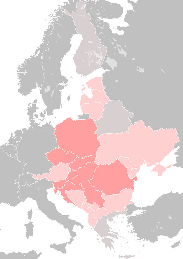 Közép-Európa lehetséges országai (2017)